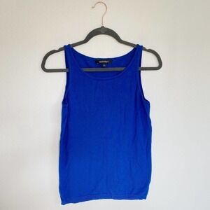 Ellen Tracy Knit Royal Blue Tank Top Small